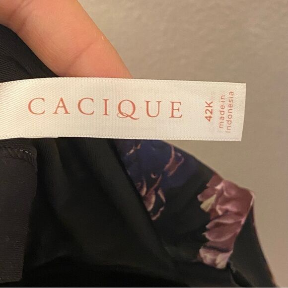 Cacique Lane Bryant plus size Lightly Lined Full Coverage t-shirt bra floral 42K - Picture 8 of 10